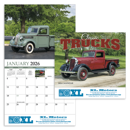 Custom Imprinted Calendar - Classic Trucks #894