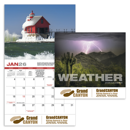 Custom Imprinted Calendar - Weather #895