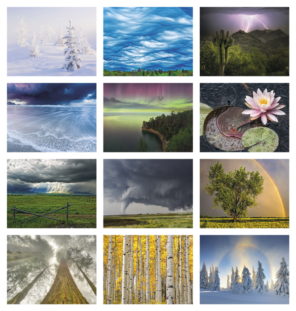 Click to Enlarge Monthly Images- Weather #895 Custom Imprinted Calendar - Weather #895