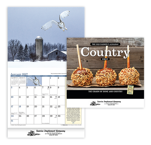 Custom Imprinted Calendar OFA Country