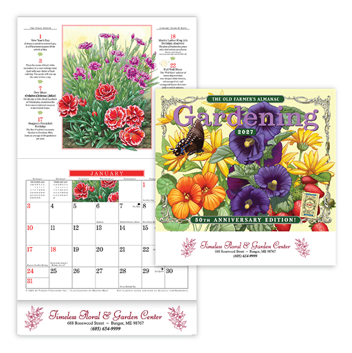 Custom Imprinted Calendar OFA Gardening